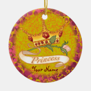 Prinsessenkroon keramisch ornament