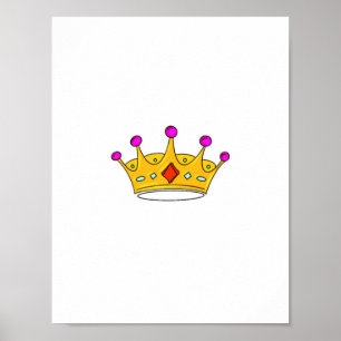 Prinsessenkroon, prinsenkroon, kroonthema poster