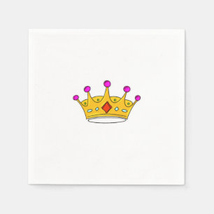 Prinsessenkroon, prinsenkroon, kroonthema servet