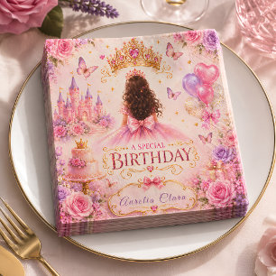 Prinsessenkroon Verjaardag Servet