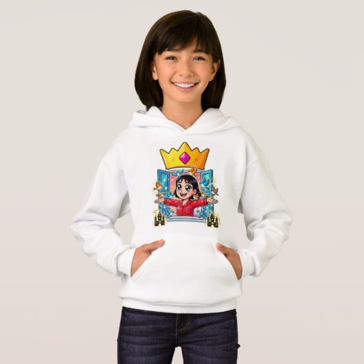 Prinsessenprint Hoodie (Voorkant volledig)