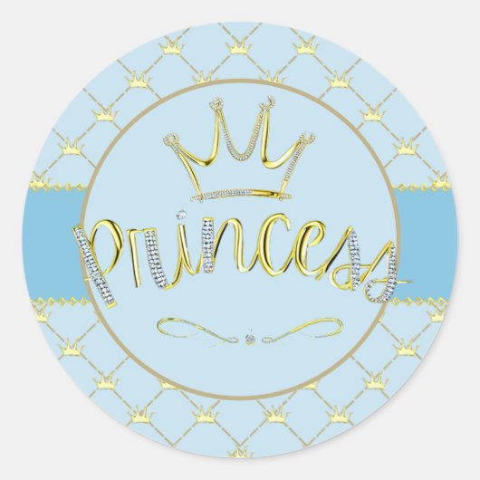 Prinsessenstickers Ronde Sticker (Voorkant)