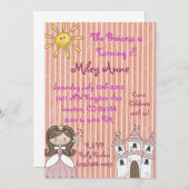 prinsessmiley, de prinses draait 1!.. kaart (Voorkant / Achterkant)