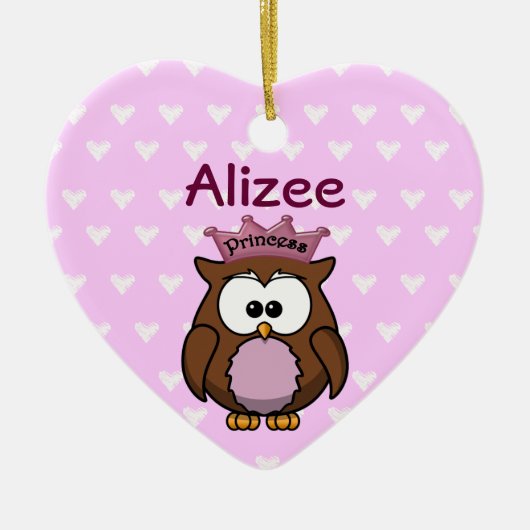 prinsesuil keramisch ornament (Voorkant)