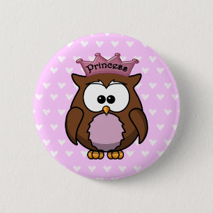 prinsesuil ronde button 5,7 cm