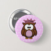 prinsesuil ronde button 5,7 cm (Voorkant /achterkant)