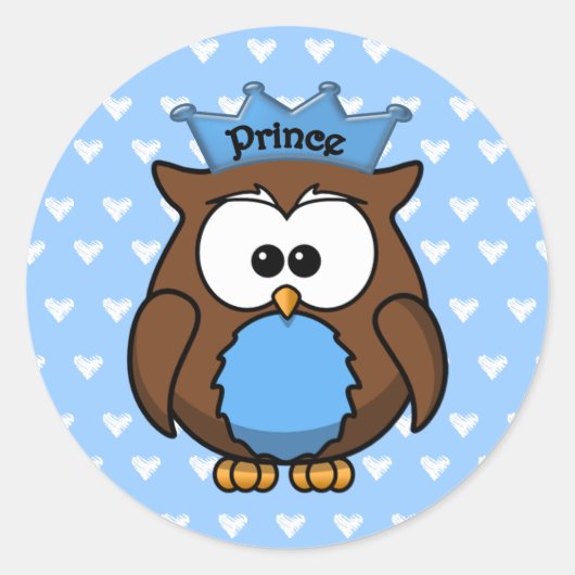 prinsuil ronde sticker (Voorkant)