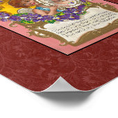 PRINT 1900s VALENTIJN BRIEFKAART (Hoek)