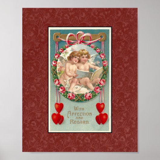 PRINT 1900s VALENTIJN BRIEFKAART (Voorkant)