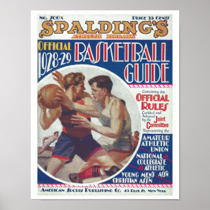 PRINT 1928-29 BASKETBAL REGEL BOEK HOESJE