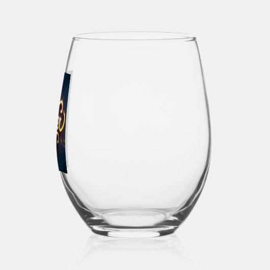 print Abeer naam op glas (Links)