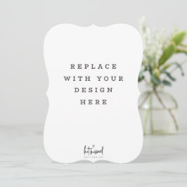 PRINT BESTELLING 5 x 7 inch kaart Dicut randbevest