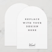 PRINT BESTELLING 7 x 5 inch kaart Dicut boogrand (Voorkant / Achterkant)