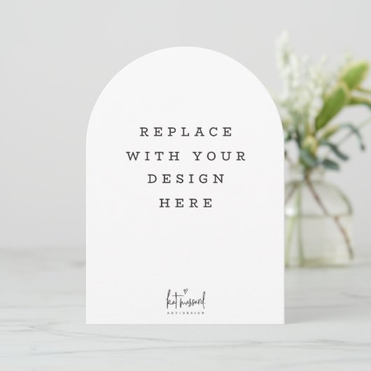 PRINT BESTELLING 7 x 5 inch kaart Dicut boogrand (Staand voorkant)