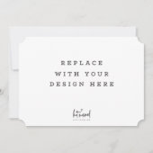 PRINT BESTELLING 7 x 5 inch kaart Dicut Ticket ran (Voorkant)