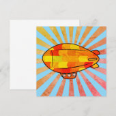 Print Blimp Ballon Sunny Sky Kaart (Voorkant / Achterkant)