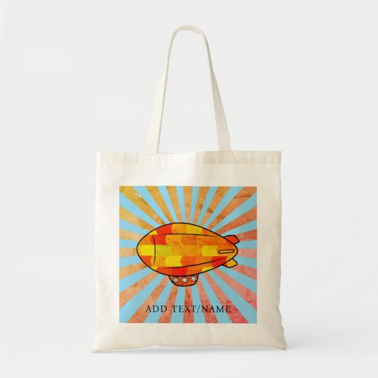 Print Blimp Ballon Sunny Sky Tote Bag (Voorkant)
