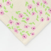  print bloemendeken fleece deken (Hoek)