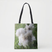 Print Canvas tas - English Angora Rabbit "Bradley" (Voorkant)