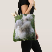 Print Canvas tas - English Angora Rabbit "Bradley" (Dichtbij)