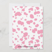 Print Cowgirl Baby shower Uitnodiging (Achterkant)