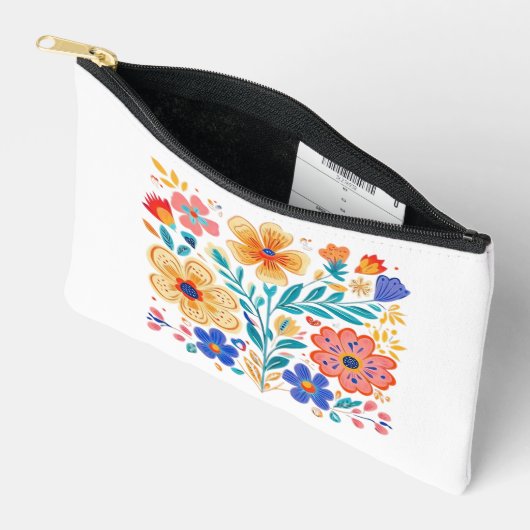 Print Cut Naaitas, Etnisch Ontwerp Etui (Open)