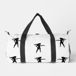 Print Cut Naaizak: Duffel Bag Vrouw Power. Plunjezak