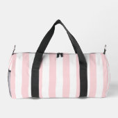 Print Cut Naaizak Duffel Roze Witte Streep Plunjezak (Achterkant)