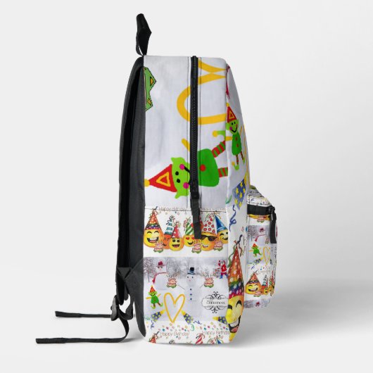 Print Cut Naaizak Vrolijk Kerstfeest Happy Birthda Bedrukte Rugzak (Links)