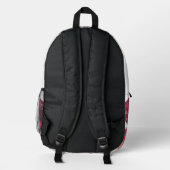 Print Cut Sew Backpack YOUTH Power Afro & Boombox Bedrukte Rugzak (Achterkant)