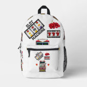 Print Cut Sew Bag Casino Bedrukte Rugzak (Voorkant)