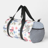 Print Cut Sew Bag Duffel Pink & Blue Elephant Plunjezak (Rechterhoek)