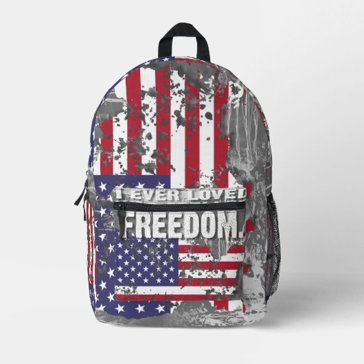 Print Cut Sew Bag – Freedom Job Bedrukte Rugzak (Voorkant)