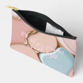 Print cut sew bag in stylish graphic etui (Open)