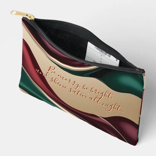 Print cut sew bag in stylish graphic etui (Open)