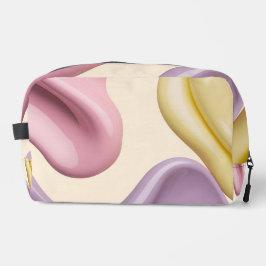 Print cut sew bag in stylish graphic toilettasje