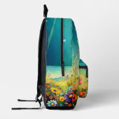 Print Cut Sew Bag met kleurrijke weide Bedrukte Rugzak (Links)