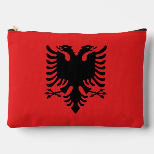 Print Cut Sew Bag met vlag van Albanië Etui (Voorkant)