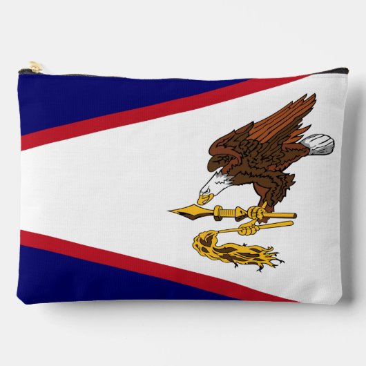 Print Cut Sew Bag met vlag van Amerikaans-Samoa, U Etui (Voorkant)