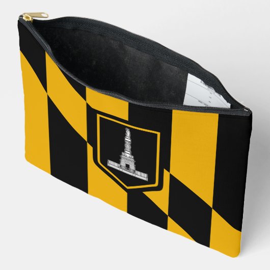 Print Cut Sew Bag met vlag van Baltimore, Verenigd Etui (Open)