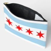 Print Cut Sew Bag met vlag van Chicago Etui (Open)