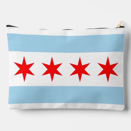 Print Cut Sew Bag met vlag van Chicago Etui (Achterkant)