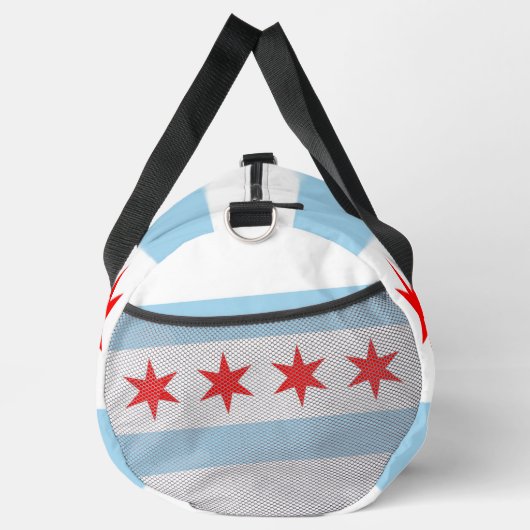 Print Cut Sew Bag met vlag van Chicago, Verenigde  Plunjezak (Rechts)
