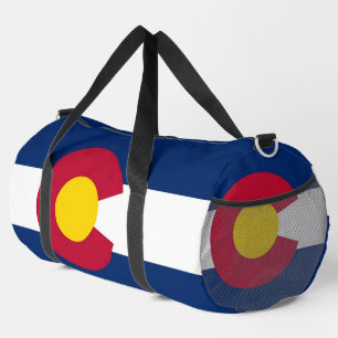 Print Cut Sew Bag met vlag van Colorado, Verenigde Plunjezak