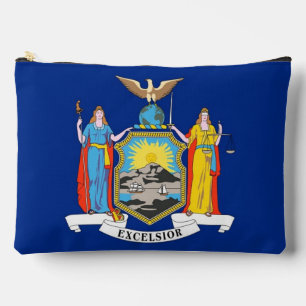 Print Cut Sew Bag met vlag van de staat New York,  Etui