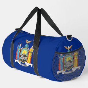 Print Cut Sew Bag met vlag van de staat New York,  Plunjezak