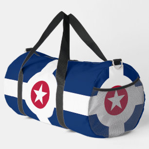 Print Cut Sew Bag met vlag van Indianapolis, Veren Plunjezak