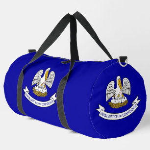 Print Cut Sew Bag met vlag van Louisiana, Verenigd Plunjezak