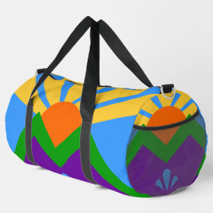 Print Cut Sew Bag met vlag van Manitou Springs, Ve Plunjezak