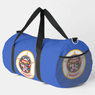 Print Cut Sew Bag met vlag van Minnesota, Verenigd Plunjezak